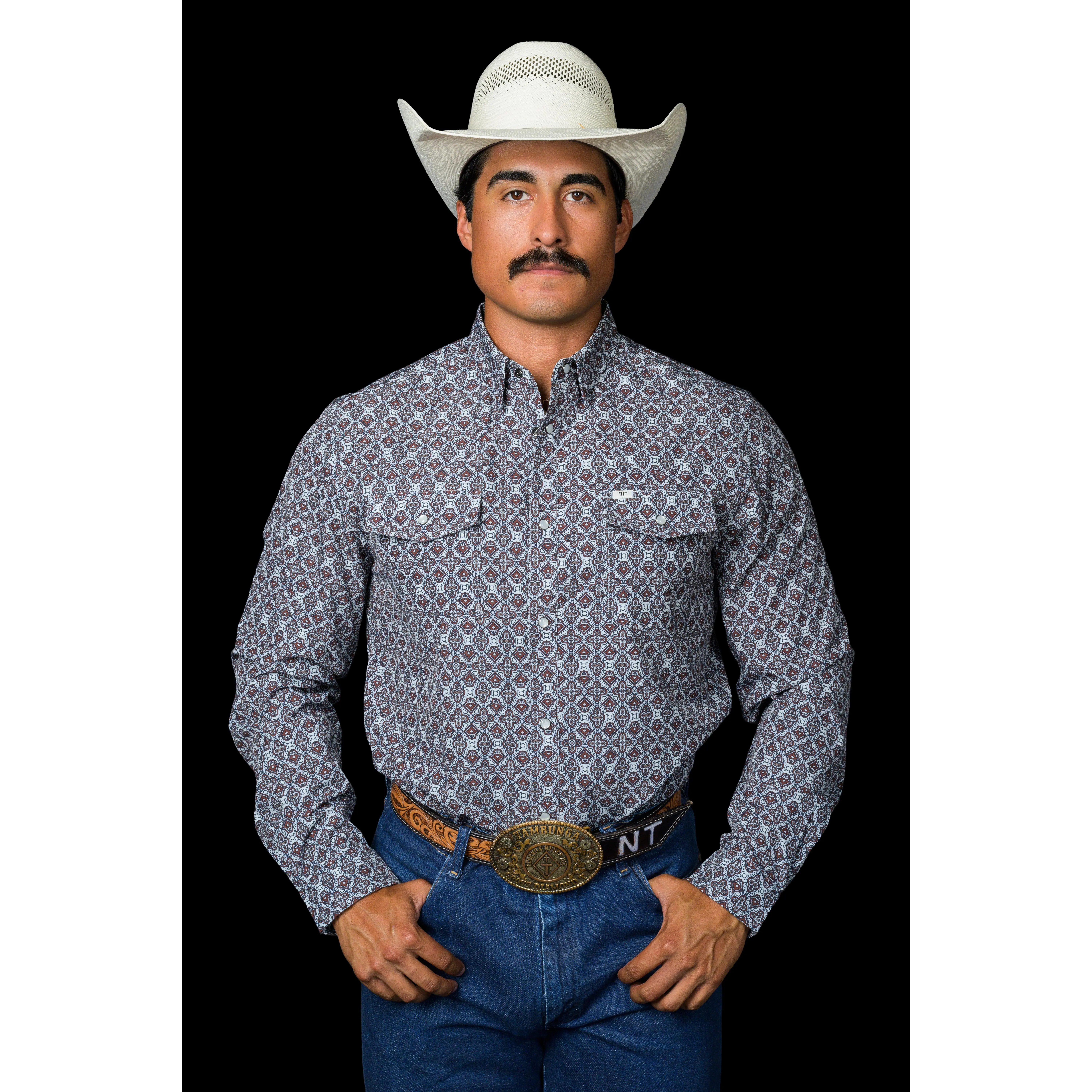 The Connor in Brown - Long Sleeve Snap Shirt (FINAL SALE)