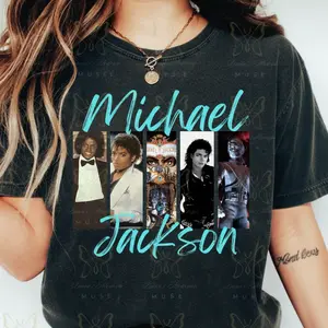 King of Pop Vintage Album Cover T-Shirt| Sweatshirt| Hoodie| Michael Jackson Shirt, Mutiple Colors Available, MJ Tour