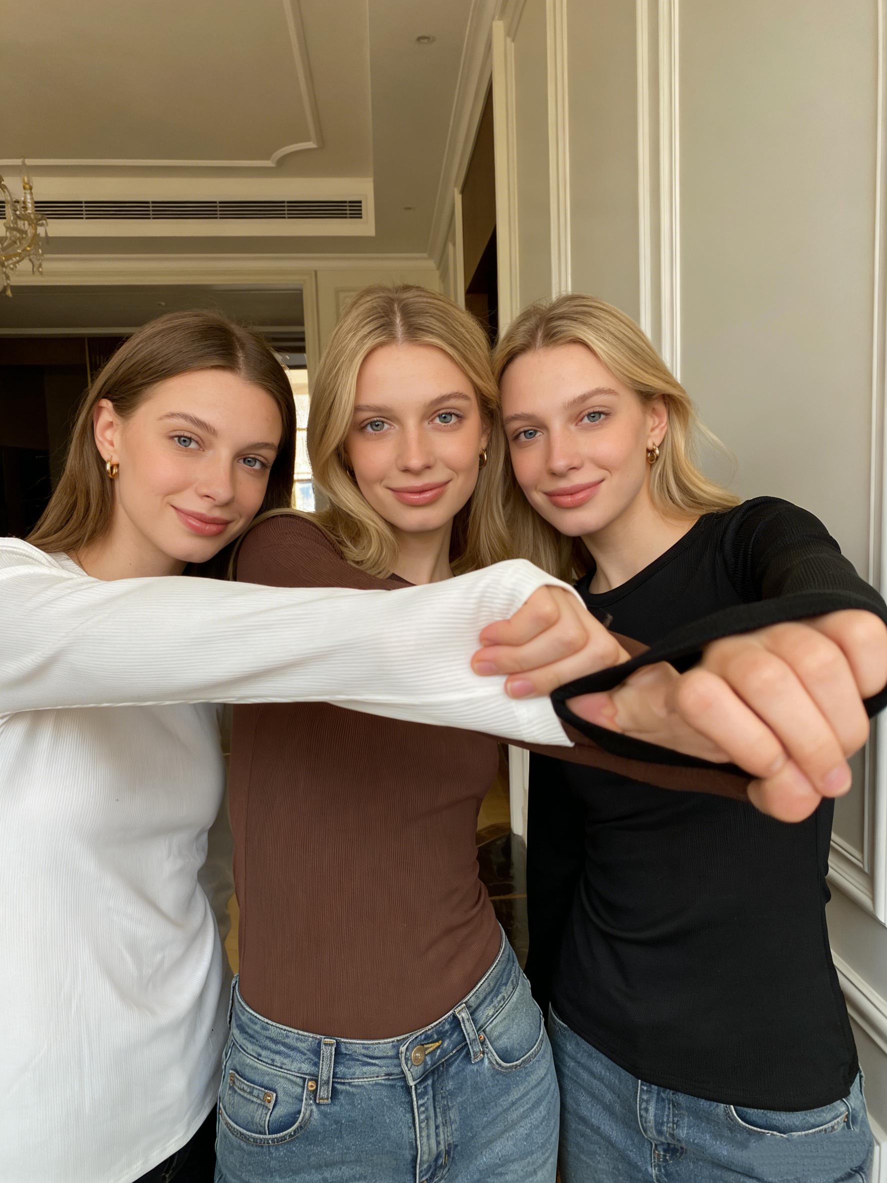 3-Pack Women's Long Shapewear Shirts Rib Knit Slim Fit Tops Basic Tee Fall Outfits Casual T-Shirt Layer Clothes Regular-Fit Long-Sleeve Crewneck Tops for Teen Girls Everyday Wear Sleeve close-fitting Slim Fit Long Sleeve Blouses Light and breathable