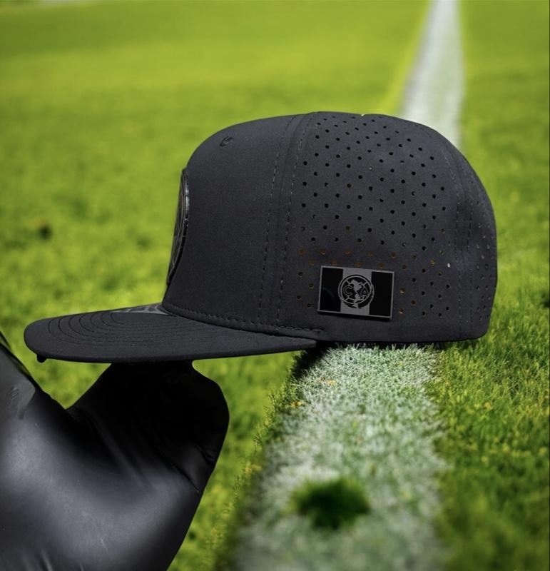 Club América Tri Campeón Black SnapBack Hat Gloss Logo with Yellow Under Visor - Comfortable Relax Fit Polyester Material - Premium Quality Baseball Cap for Fans cute hat black cap Daily Wear