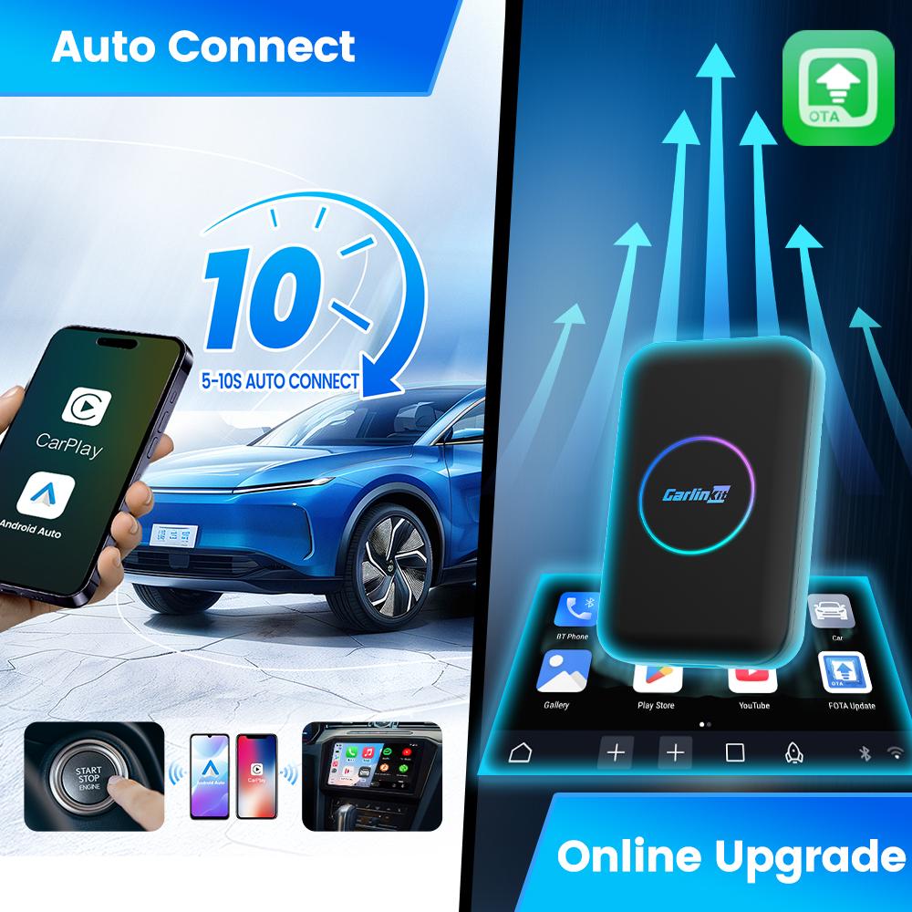 2026 android carplay ai box fit for factory carplay cars support YouTube netflix tv adapter screen