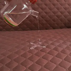 BTTO Waterproof Quilted Slipcover L-Shape Sofa Cover, Water Repellent Pet Reversible Sectional Sofa Mat Pet-Friendly Protector, 94 Inch Length Slipcover
