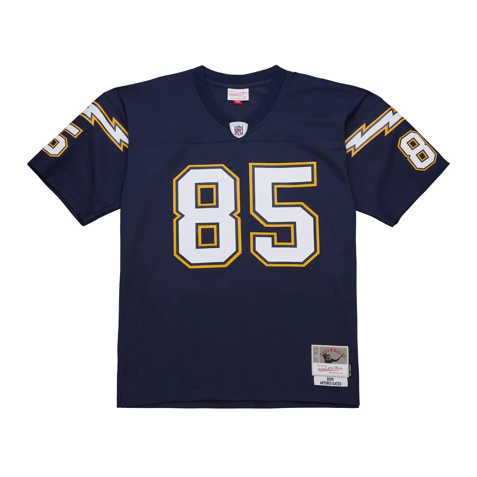 Antonio Gates San Diego Chargers Navy 2006 Legacy Jersey NFL Throwback Mitchell & Ness