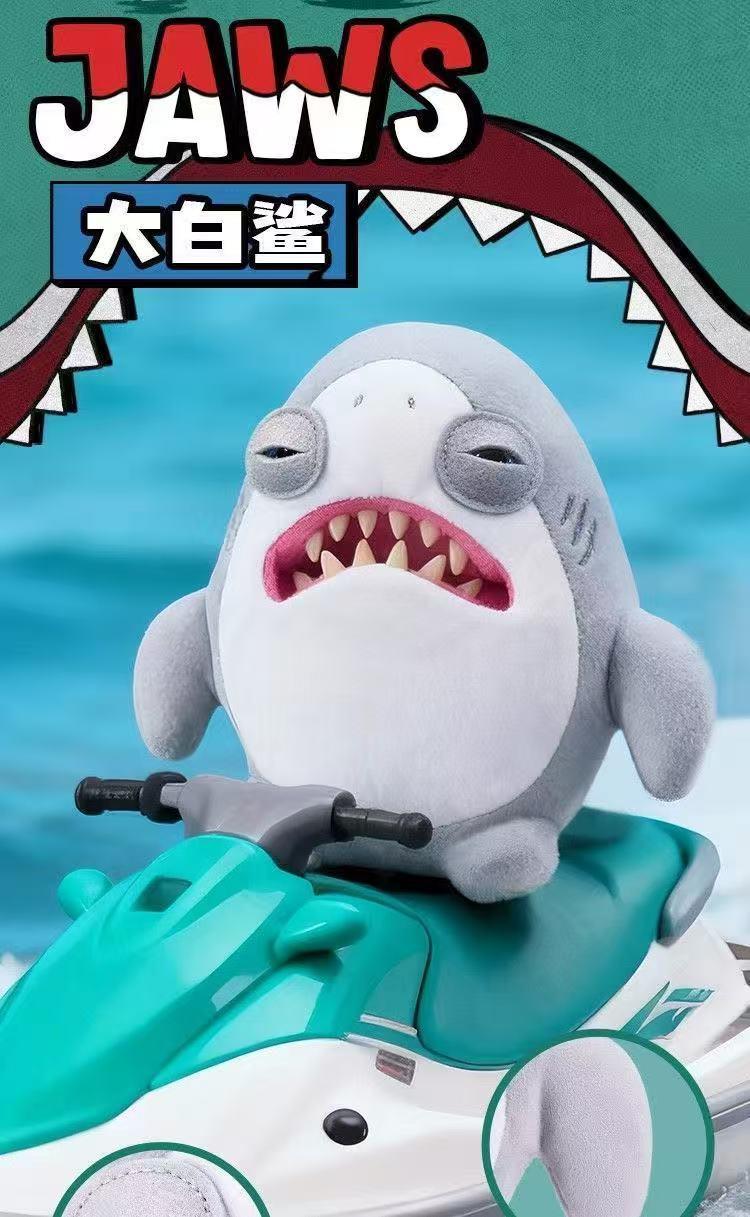 【NEW】Fuggler x JAWS 50th Anniversary Edition Funny Ugly Monster Collectible Toy for Shark Fans