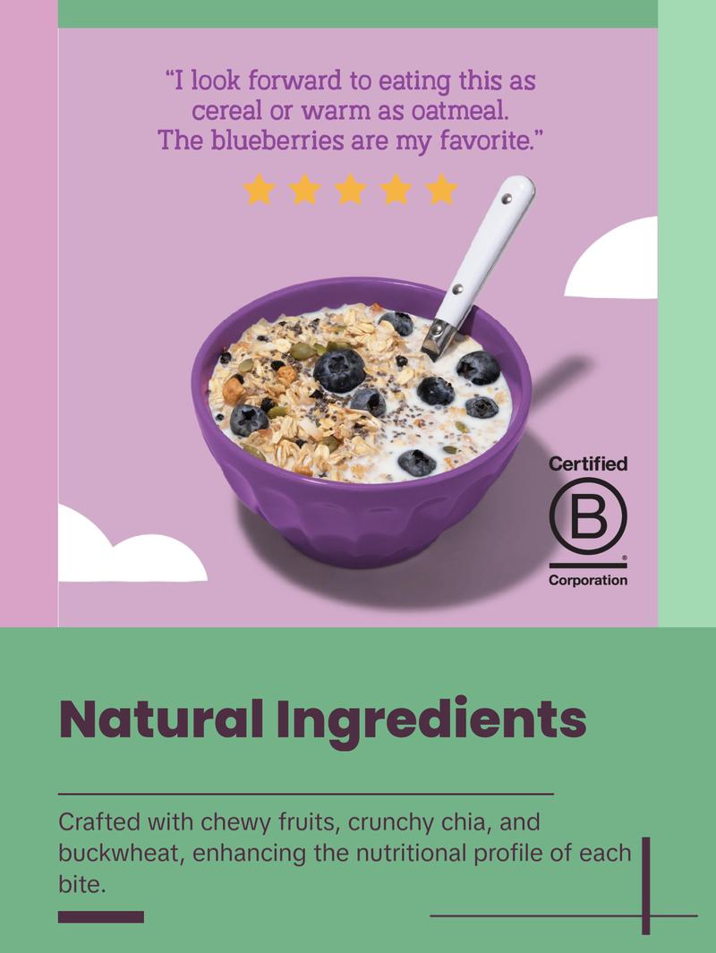 Wild & Free Blueberry Chia Muesli, 12oz