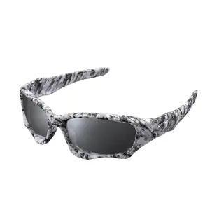 Fashionable UV‑blocking cycling sunglasses with a mercury‑mirror lens—premium‑feel sports sunglasses, trendy new design
