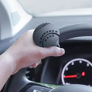 Steering Wheel Spinner Knob Car Steering Wheel Knobs 360-Degree Rotating Steering Wheel Booster Knob Ball One-Handed Steering Boosters (Black)