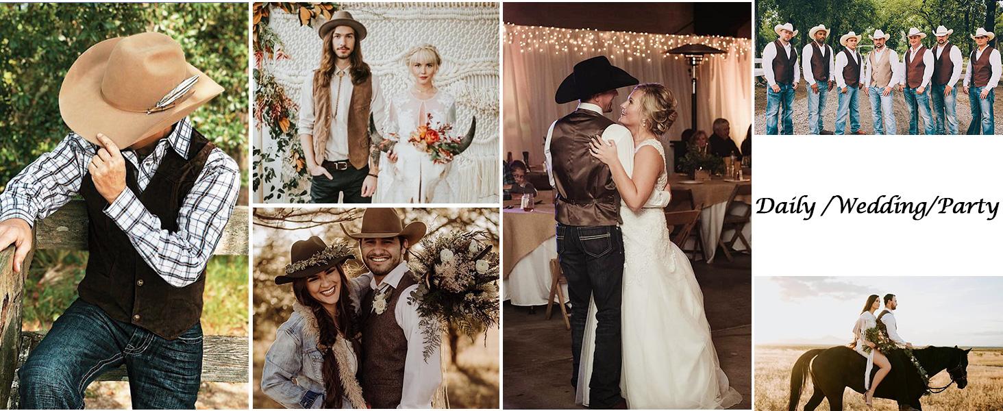 COOFANDY Men's Suede Leather Suit Vest Casual Western Vest Jacket Slim Fit Vest Waistcoat COOFANDY Men's Suede Leather Suit Vest Casual Western Vest Jacket Slim Fit Vest Waistcoat