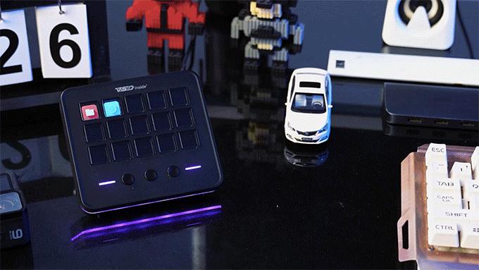 VSDINSIDE M18 V3 Macro Keypad, Stream Controller Deck Gaming Streaming Shortcut Keyboard, 18 Programmable Keys Customizable Visual AI Pad USB Soundboard for OBS, YouTube, Desk Office Setup, Laptop, PC, Mac