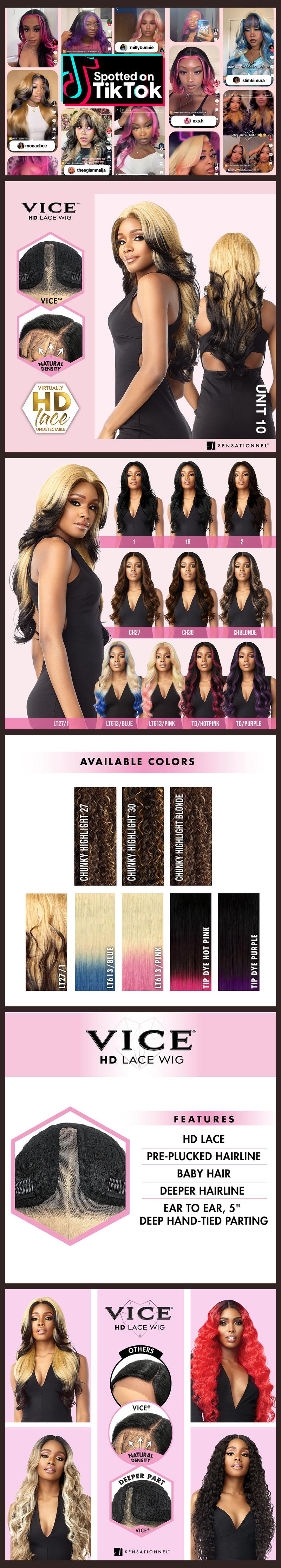 Sensationnel HD Lace Front Wig Vice Unit 10