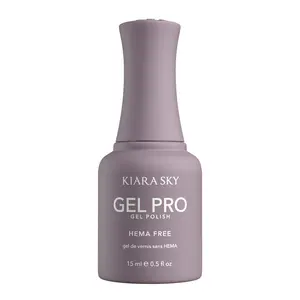 Kiara Sky Gel Pro - Always Slate HEMA-Free + TPO Free Nail Gel Polish | Intense Pigmentation, Long-Lasting Wear | Finish: Cream 15ml