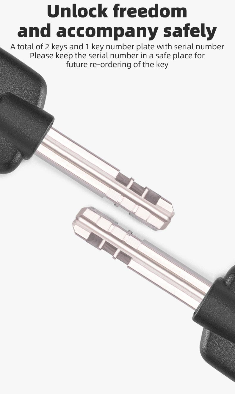 ROCKBROS Smart U Lock NFC Unlocking MTB Road Bike Lock  Anti-theft Lock Waterproof Rechargeable Safety Bike Lock