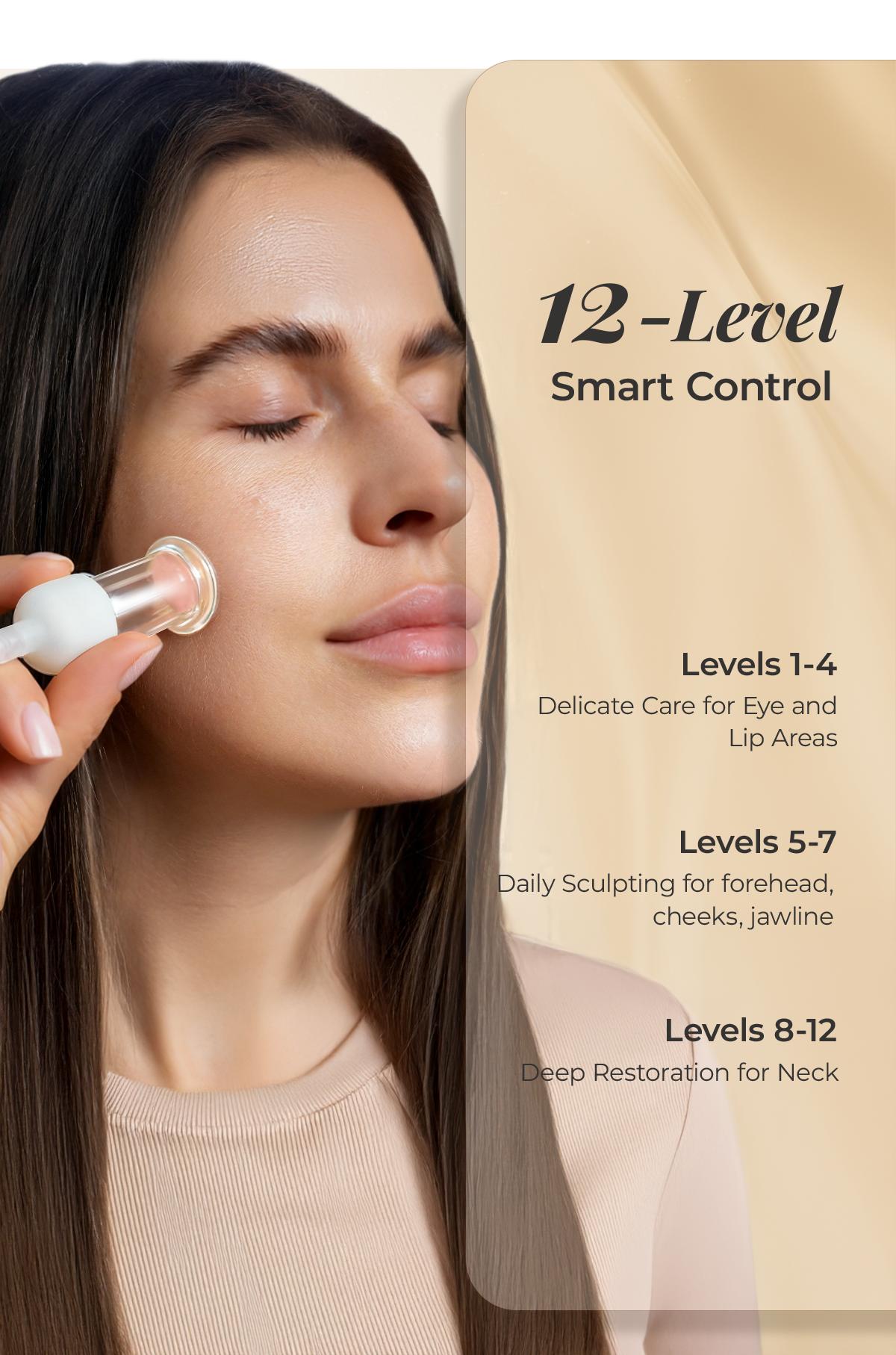 SciContour Face Cupping Device for Puffiness Relief & Drainage Glide Skin Firming Tool