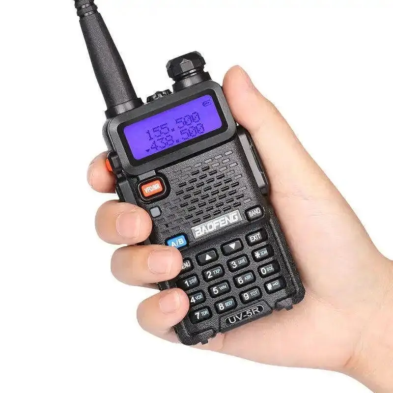 1Pack Baofeng 5W UV-5R Radio Ham Radio Handheld UV5R Long Range Dual Band 1800mAh USB Rechargeable Power Two Way Radio Walkie Talkies Walkie Talkie Portable with 1800mAh Li-ion Battery for Outdoor sports Hunting Camping Survival Gea Supports CHIRP