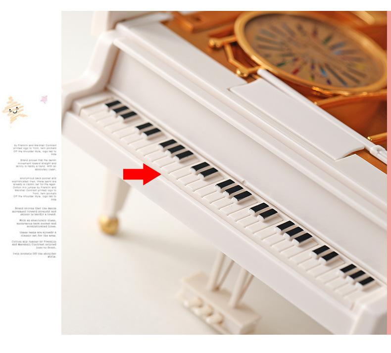 Unique Dancing Girl Piano Music Box Valentine's Day Rotating Music Box Decoration Figurine Creative Birthday Gift for Her Family Gift New Year Gift Interest Gifts