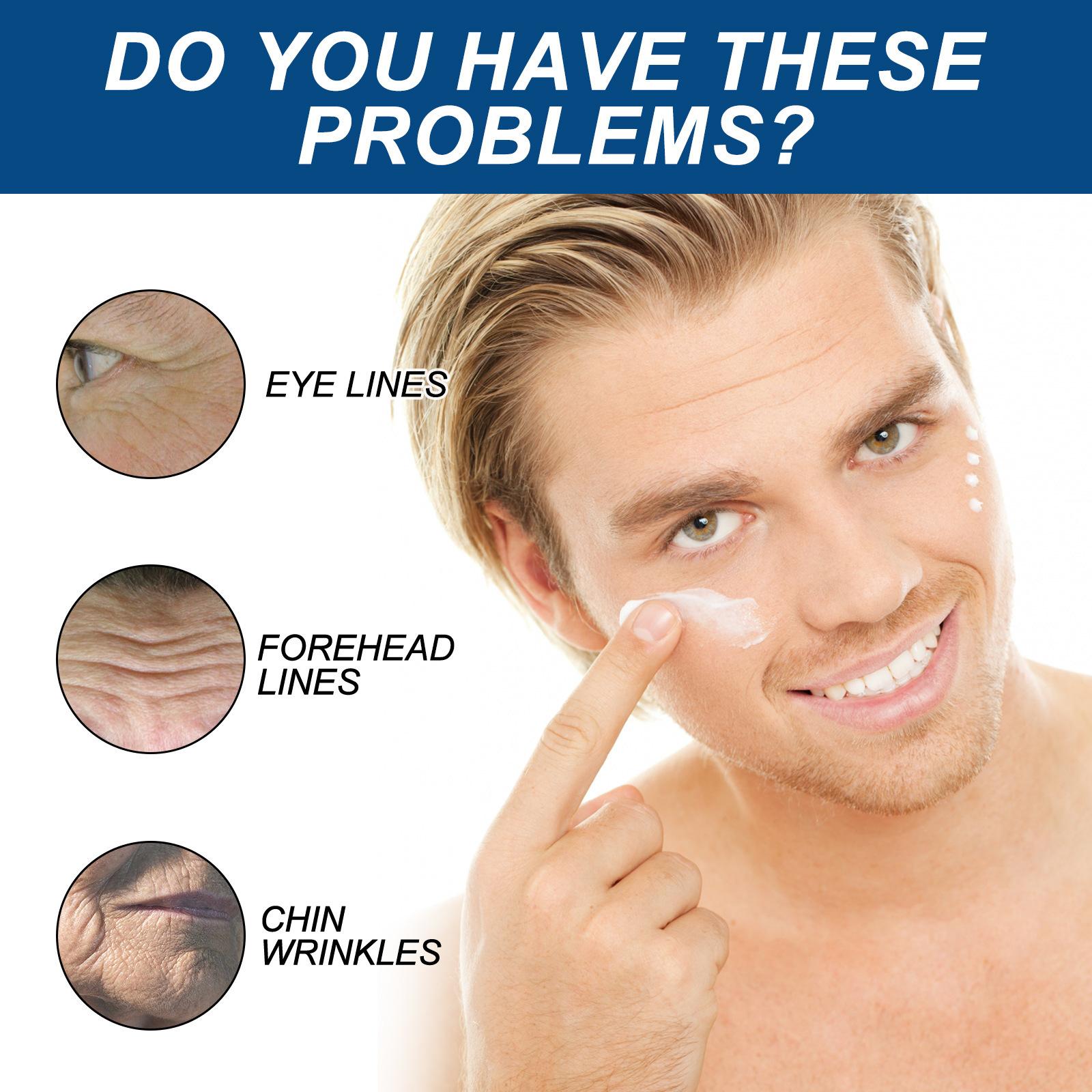 Men's Face Cream Moisturizer - Anti-Aging Cream For Men, Collagen, Retinol & Hyaluronic Acid - Day & Night - Facial Skin Care- Anti Wrinkle Daily Gentle