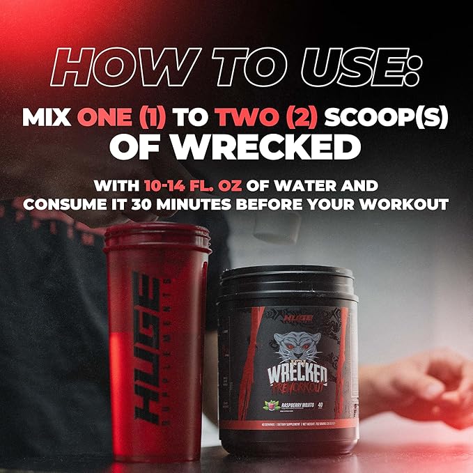 Huge Supplements Wrecked Pre-Workout (40 Servings)