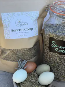 Serene Coop – Chicken Coop Herbs | Nesting Box Herbs for Chickens | Natural Coop Freshener & Pest Repellent | Henhouse Herbal Blends