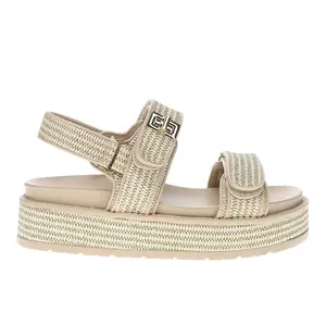 Corkys Womens Go For It Platform Casual Sandals Casual Low Heel 1-2" - Beige