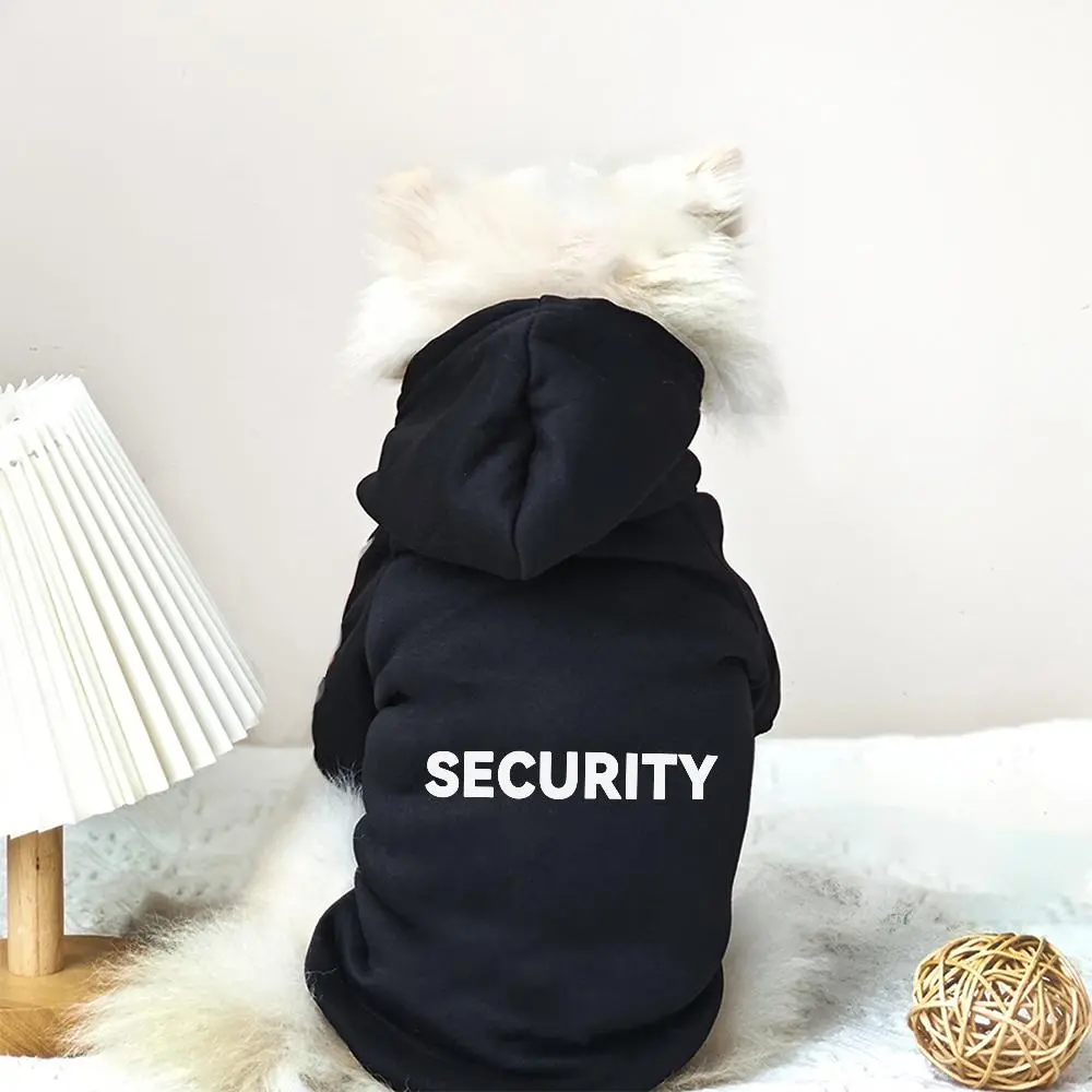 Security Letter Print Hoodie, Soft Comfortable Pet Clothes, Fashionable Pet Clothing for Small Medium Dogs, Cats & Kitten Clothes, Husky & Poodle Clothes