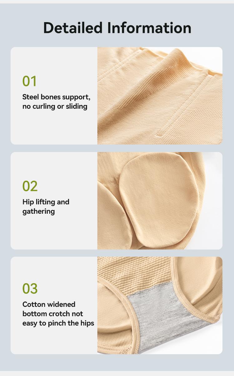 Kakapeople Anti-Gravity Shapewear For Women High-waisted Tummy Control Thong Womenswear Underwear Lady Compression Sexy Comfort Basic Minimalist various occasion-4