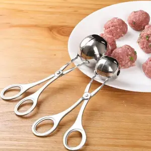 Meat Ball Maker Tool Stainless Steel Clip Round Rice Ball Shaper Spoon Meatball Making Mold Non Stick Stuffed Kitchen Gadget.
