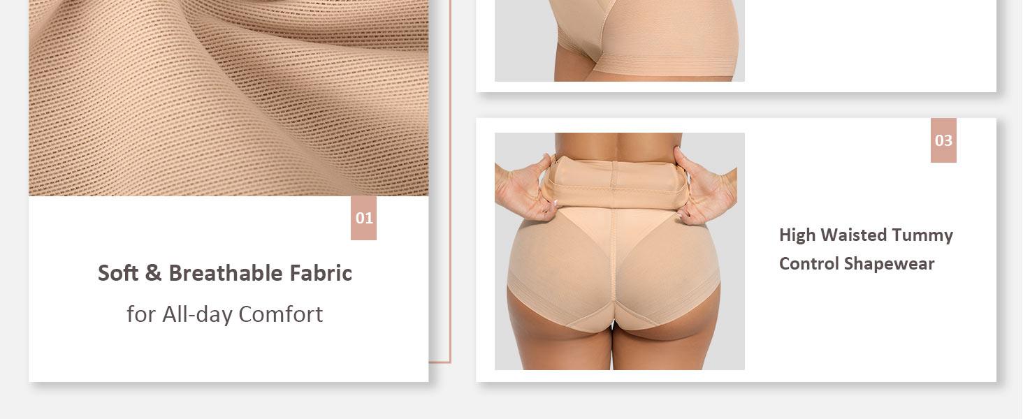 FeelinGirl Tummy Control Shapewear for Women Butt Lifting Briefs Body Shaper Underwear Comfort Womenswear SpringStatements