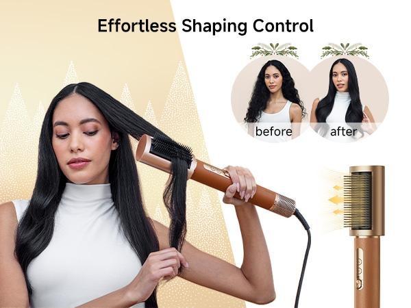 DREAME AirStyle Pro 7-in-1 Hair Styler with Fast Drying, Rated Voltage 110v-120v, 2 Curling Barrels, Volumizing Effect, Smoothing Brush, and Comfort for Enhanced Styling hair styling tools hair Straightener Curler Set Curly Iron lam ge multi curl