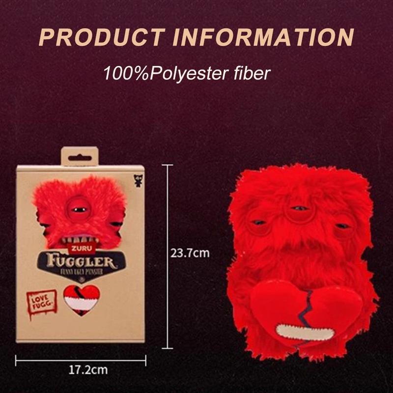 Fuggler Tooth Doll Monster 9'' Plush Toy | Collectible Adorably Creepy Unique Plush | Cute Funny Perfectly Weird Soft Toy | Valentine's Day Heart Birthday Gift for Fans & Collectors