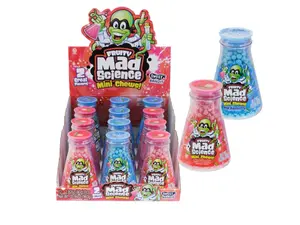 Fruity Mad Science Candy, Mini-Chews! Strawberry and Blueberry, 12 count.