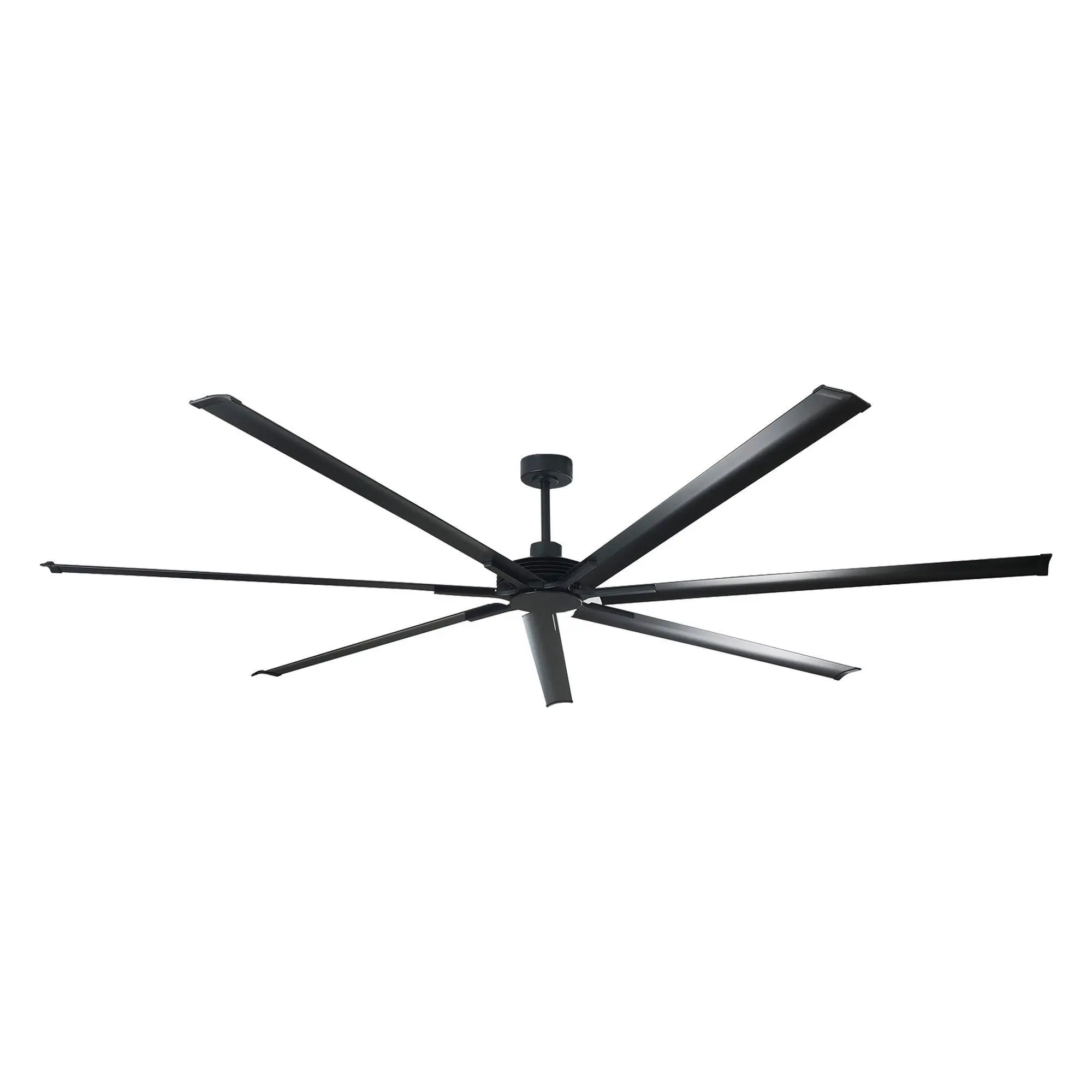 84 Inch 100 Inch Silent Storm Extra Large Ceiling Fan with Remote Control Industrial Black Large Ceiling Fan No Light for Living Room Shop Garage Bedroom Indoor Outdoor Remote Control Reversible 7 Aluminum Blades Ventilador De Techo