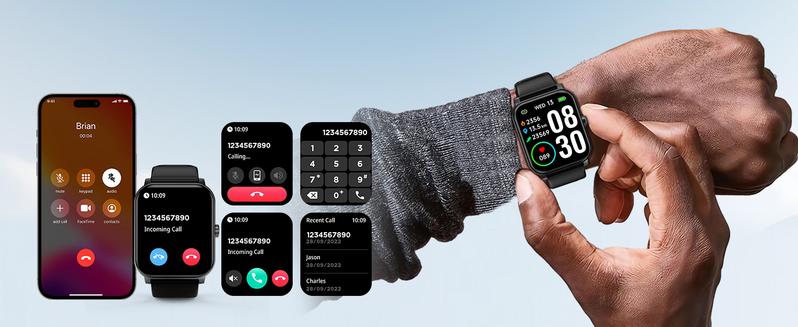 【Valentine's Day gifts for 2026】Smart watch, wireless talking/dialing, multi-sport mode, call reminder and rejection, SMS reminder, message reminder, various APP reminders, multi-function display, HD screen,Suitable for both men and women.