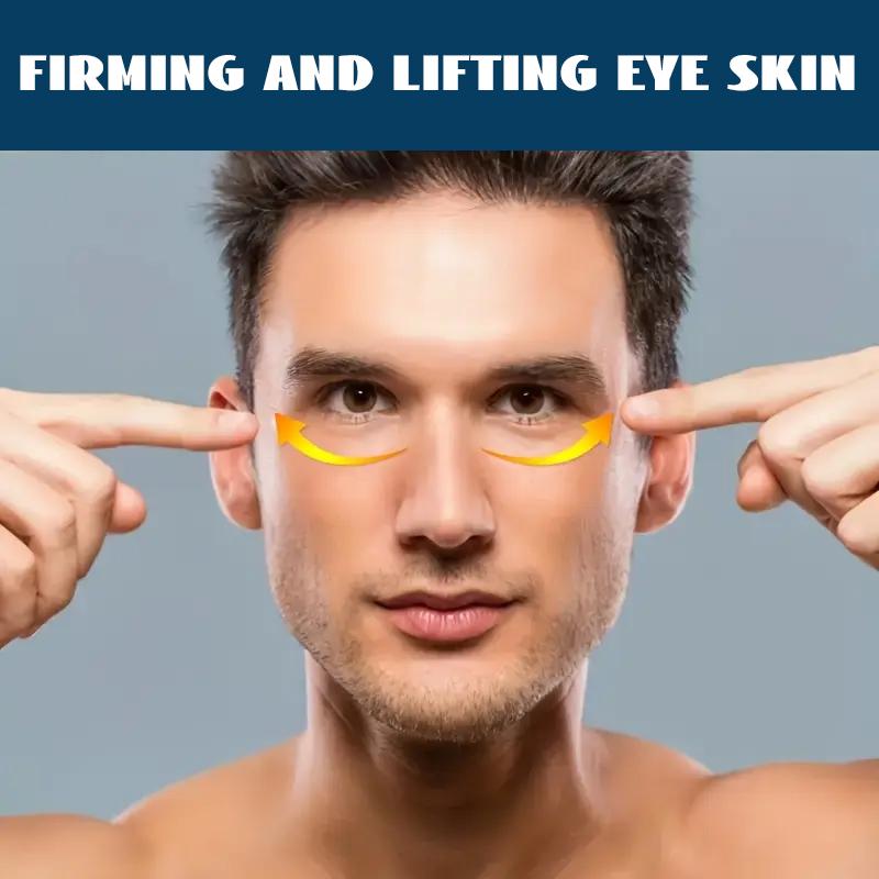 ROZINO MEN'S Eye Cream for Dark Circles & Puffiness - Anti-Aging Formula with Vitamin C Reduces Eye Bags Wrinkles Fine Lines 20g