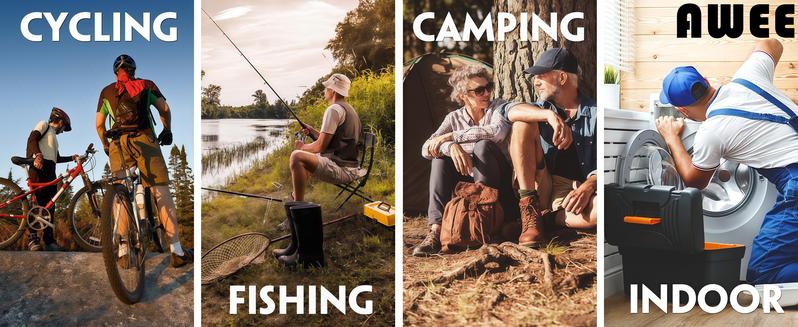 AWEE Gifts for Men,Multitool Pocket Knife with Blade,Stocking Stuffers for Men,Christmas Valentinens Day Fathers Day Birthday Gifts for Him Dad Husband,Camping,Emergency,Outdoor, knife pocket multitool Folding Stainless Steel