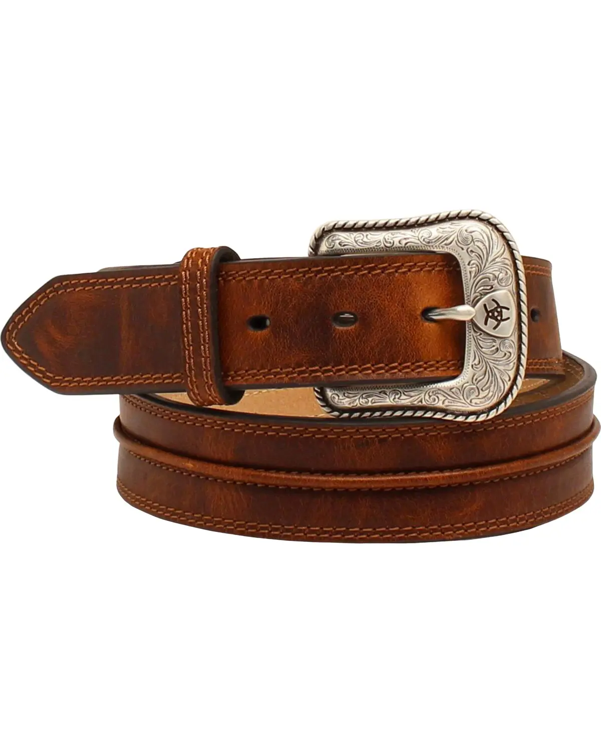 Ariat Men's Men'S Rowdy Center Bump Leather Belt - A1019444