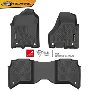 TPE Car Floor Mats Liners Fit For 2019-2024 Ram 2500/3500 Crew Cab All Weather Car Mats