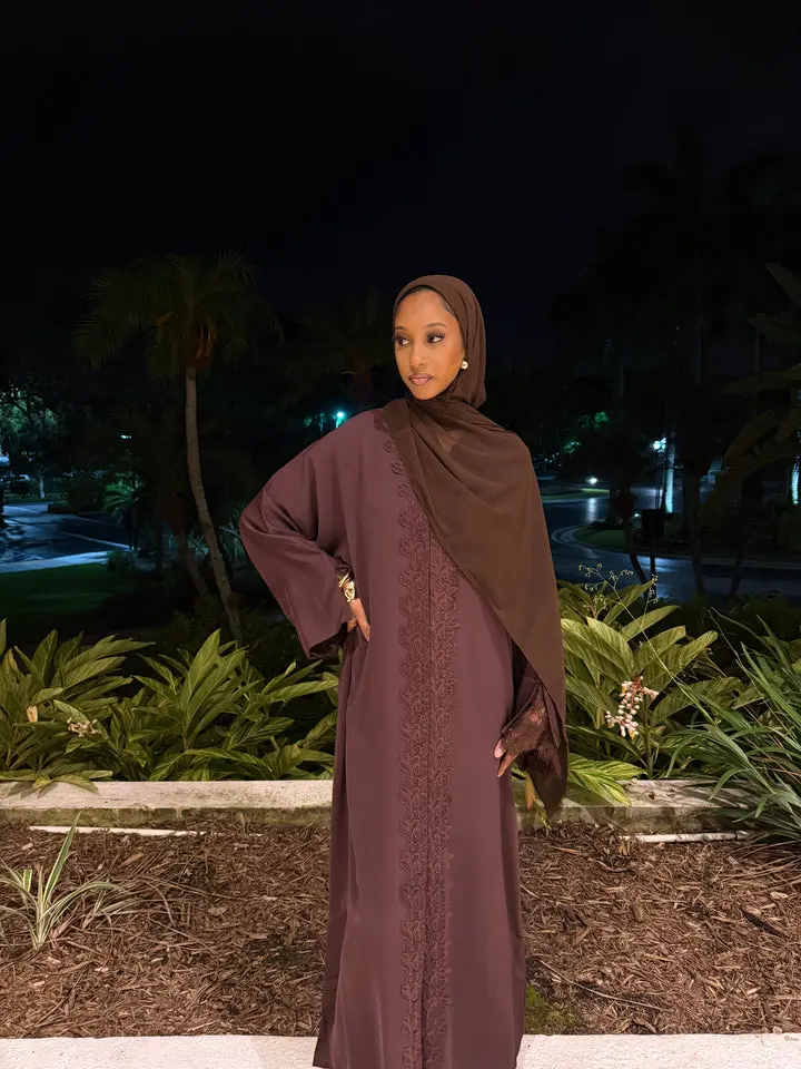 Mocha Lace Abaya Mocha Lace Abaya