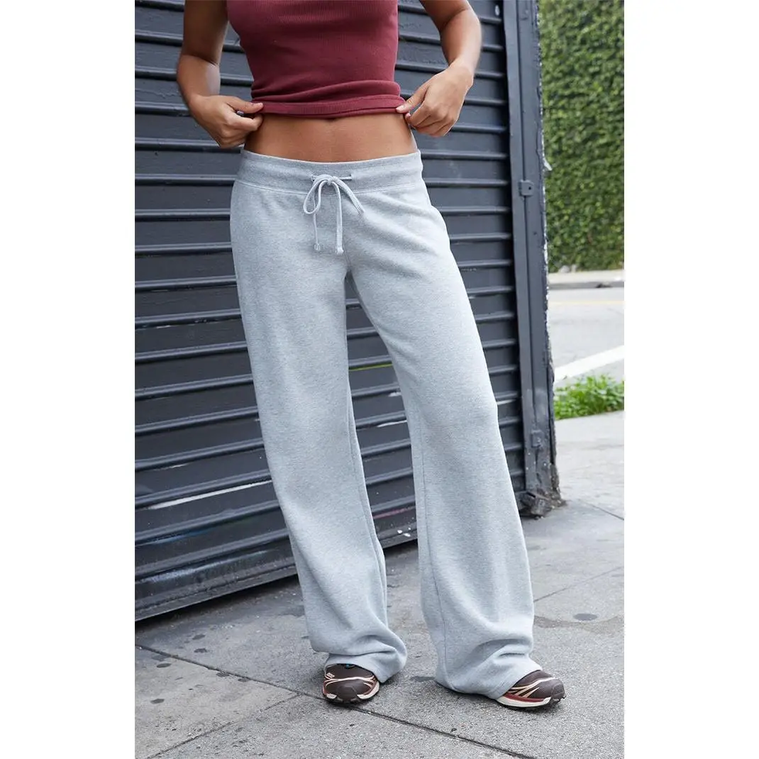 John Galt Women's Silver Hilary Soft Baggy Sweatpants