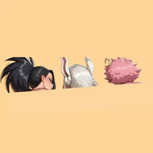 Cute Manga Style Sticker, Vinyl Decal for Laptop, Car, Phone and Water Bottle