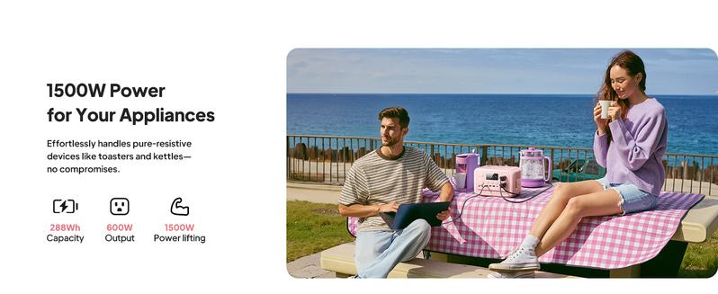 BLUETTI Elite 30 V2 Portable Solar Generator 288Wh Battery 600W AC Output 9 Ports for Camping & Backup Power Station with Smart App & 10ms UPS