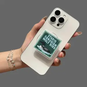 Stupid Canadian Wolf Bird Phone Grip, Hollander & Rosanov Kindle Holder Heated Rivalry, Team Hollanov, LGBT Hockey, Kindle Grip