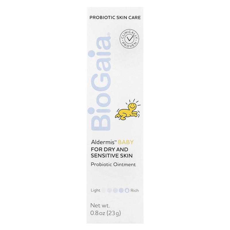 BioGaia Aldermis Baby Probiotic Ointment, For Dry and Sensitive Skin, 0.8 oz (23 g)