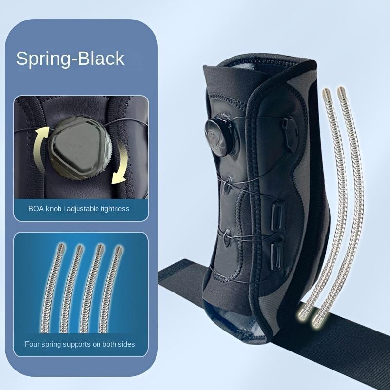 Adjustable Ankle Support Brace with BOA Dial, Sports protective gear - Features Breathable Mesh Design, Suitable for Running, Sports, and Other Activities
