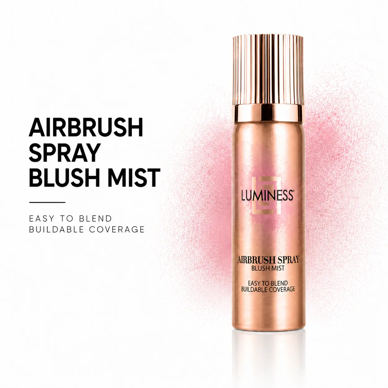 Luminess Airbrush Spray Blush Mist - Lightweight Makeup for a Flawless Blend Glam Glow blush blush
