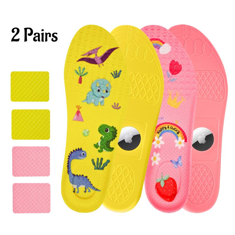 2026 Airtag Tracking Insoles for Kids Anti-lost Shoe For Toddlers Pad Comfortable Kids' Airtag Insoles - 2 Pairs Securely Hidden Holder Footwear Shoe Inserts for AirTag Tracking Device