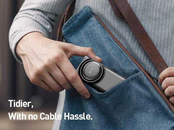 iWALK LinkPod Reel 20000mAh 65W Power Bank with Retractable USB-C Cable, Triple Device Charging, LED Display, White Portable Charger for iPhone, MacBook, Tablets - Smartphone iWALK LinkPod Reel 20000mAh 65W Power Bank with Retractable USB-C Cable, Triple Device Charging, LED Display, White Portable Charger for iPhone, MacBook, Tablets - Smartphone