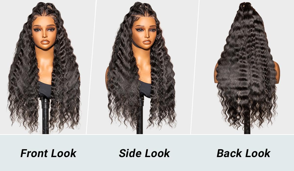 [Spring Must Have] Asteria Hair 13x6 Lace Frontal Wig with Highlights New Deep Wave Curls Pre Cut Lace Human Hair Wigs Stylist Friendly Wig #GetReadyforFashionWeek