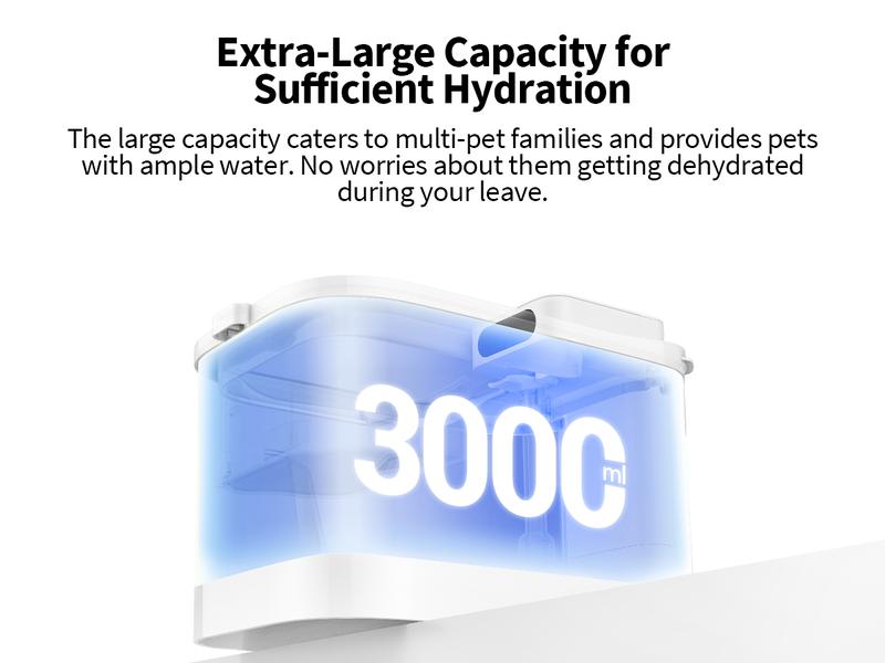 PETKIT EVERSWEET MAX 2 Dishwasher Safe Cat Water Fountain, Cordless Automatic Cats Drinking Fountain with Motion Sensor, 101 oz/3L Pet Fountain for Cats Dogs Inside, Smart App Control & Stainless Steel Tray PETKIT EVERSWEET MAX 2 Dishwasher Safe Cat Water Fountain, Cordless Automatic Cats Drinking Fountain with Motion Sensor, 101 oz/3L Pet Fountain for Cats Dogs Inside, Smart App Control & Stainless Steel Tray