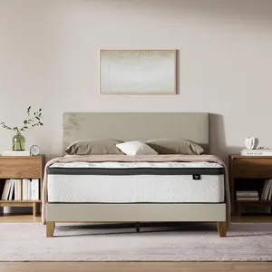 Signature Design by Ashley Chime Hybrid Queen 12" Mattress with Gel Memory Foam, Medium Firm, Pressure Relief, Fiberglass Free Mattress in a Box