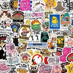130PCS Meme Funny Saying Sticker Pack Snarky Sarcastic Bold Humor Waterproof Stickers for Laptop iPad Folding Chair